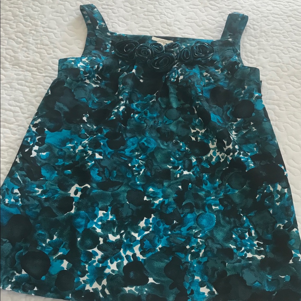 J. Crew Silk Floral Sleeveless Blouse